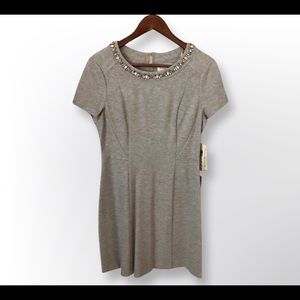 Eliza J Dress with Jewel Collar